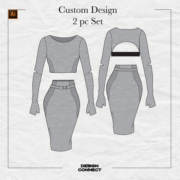 Custom Cad Design- 2 Pc Set