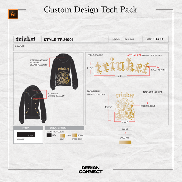 Custom Design Apparel Tech Pack